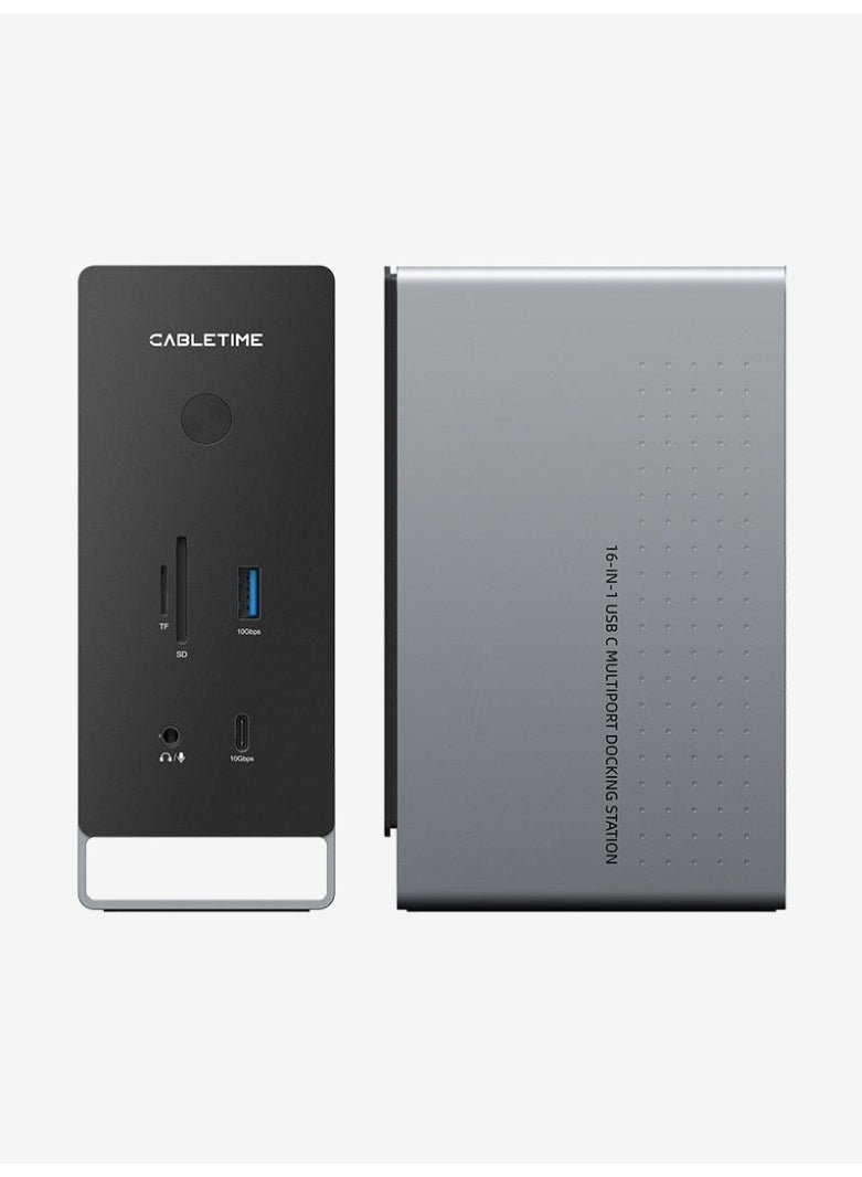 CABLETIME 16-IN-1 4K USB C Multiport Docking Station - Image 5